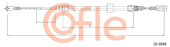 Купити BG42039 Begel Трос ручного гальма передній