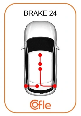 46511039 Ferrari Трос ручника задній лівий