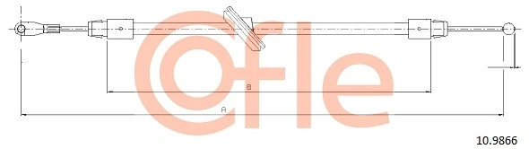 Трос стоянкового гальма передній Mercedes A9064205385 ціна, від 7.13 USD