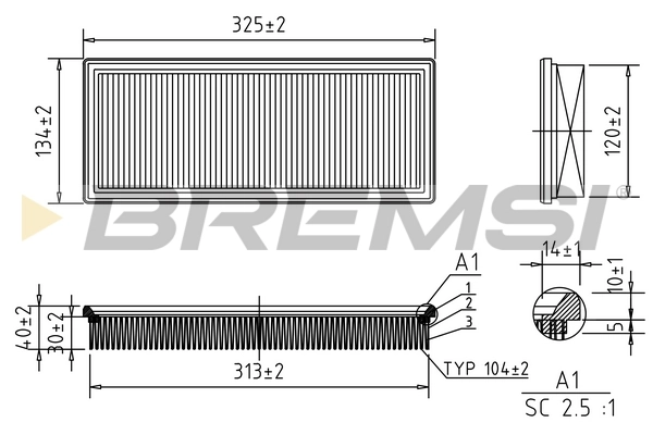 Елемент повітряного фільтра Ford E71Z9601B ціна, від 0.02 USD