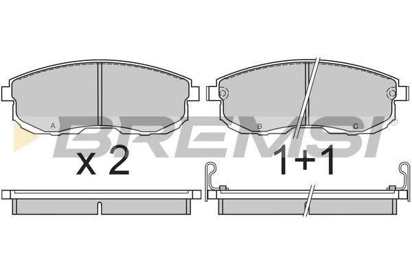Передні тормозні колодки AY040NS111 Nissan/Infiniti