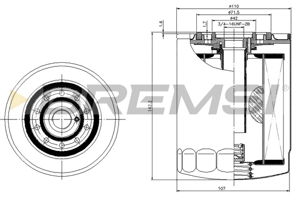 0986TF0103 Bosch Фільтр масла