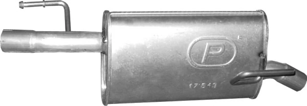 Глушник, задня частина 13107578 Peugeot/Citroen