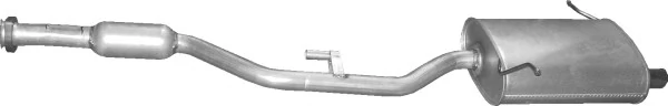 BS283171 Bosal Глушник, середня і задня частина