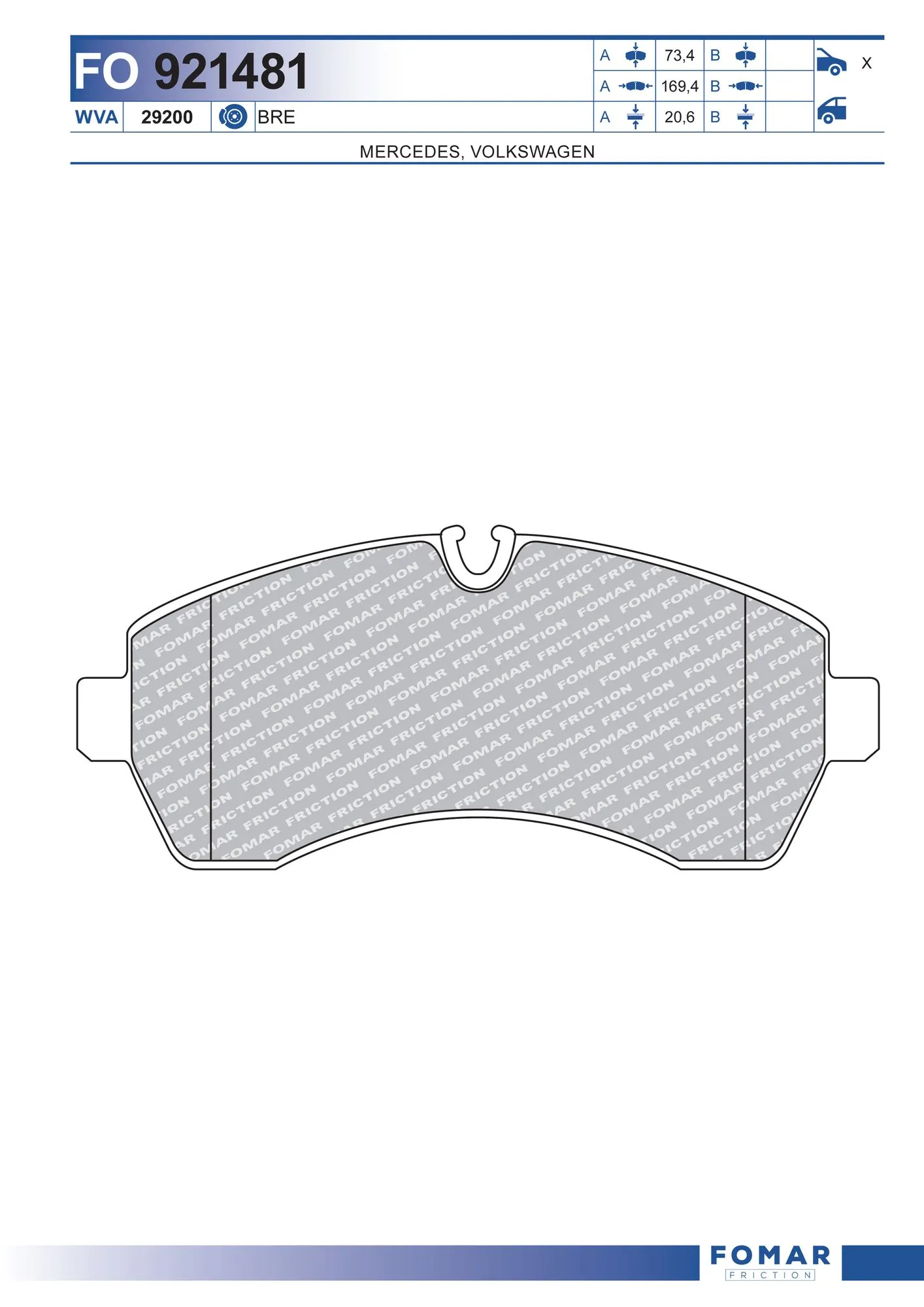 Гальмівні колодки FSO FSO001777 ціна, від 27.18 USD
