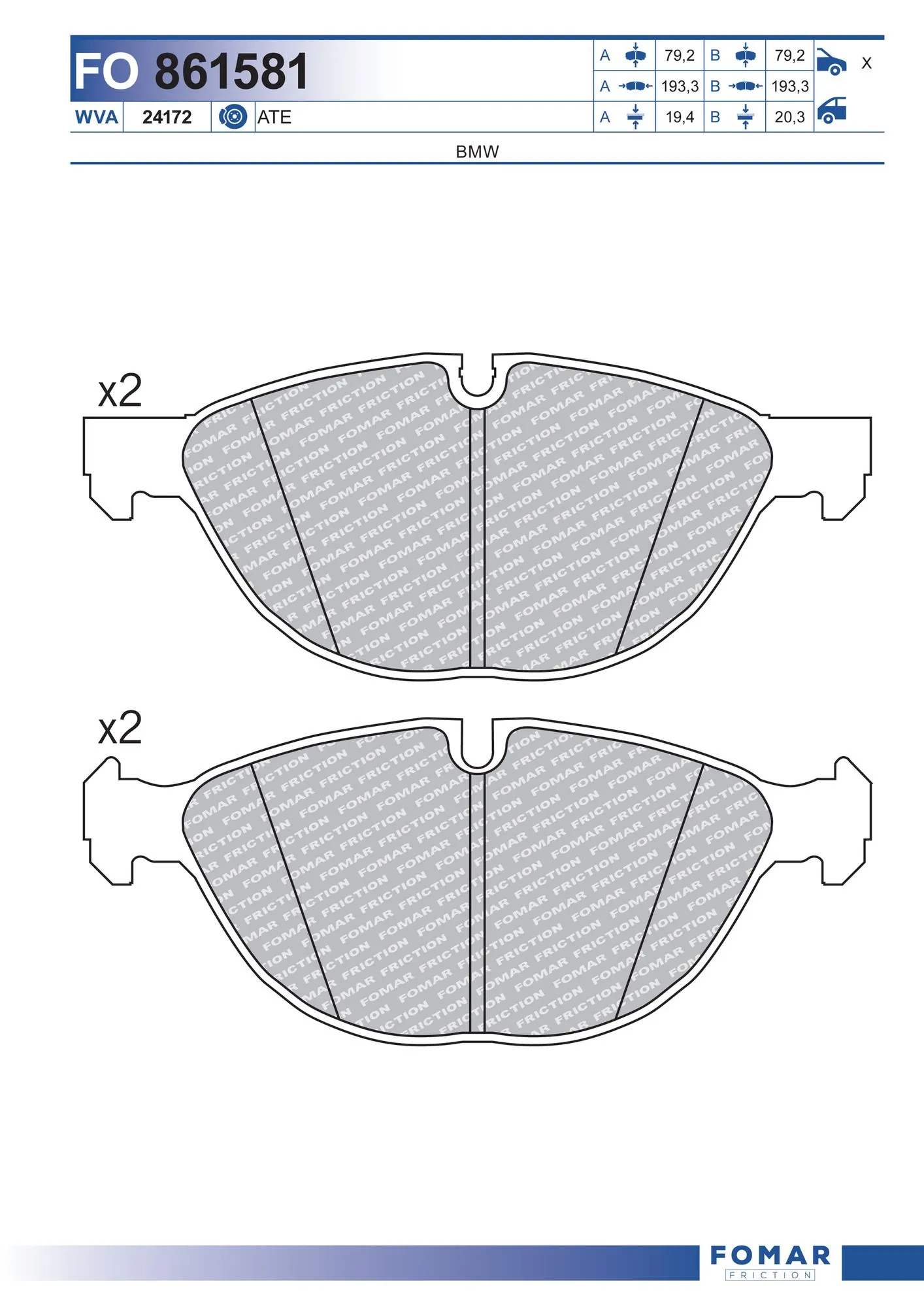 Гальмівні колодки Power Stop 261381 ціна, від 77.62 USD