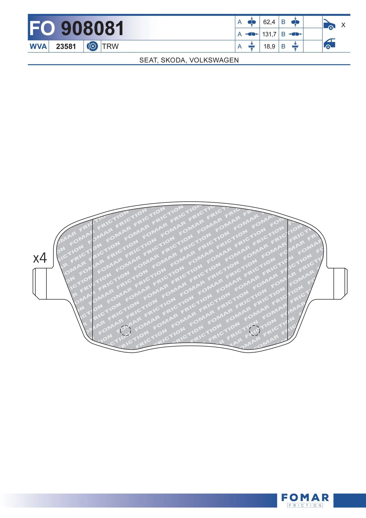 Гальмівні колодки Hexen DBS2450 ціна, від 21.56 USD