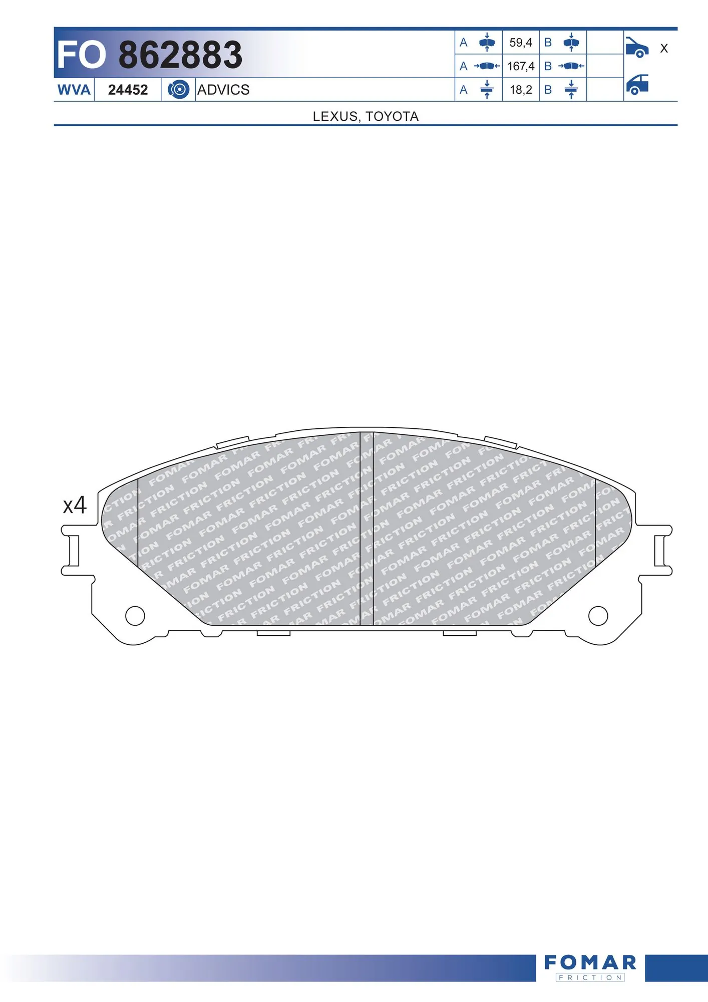 Гальмівні колодки Power Stop Z171324 ціна, від 34.17 USD