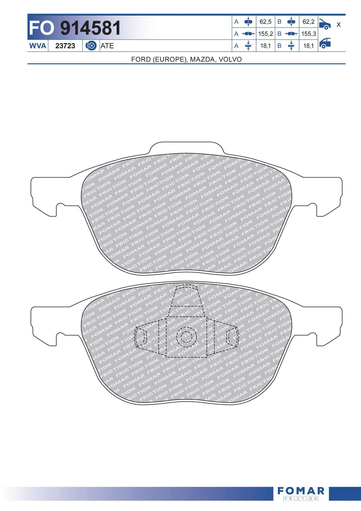 Гальмівні колодки Polcar S700095 ціна, від 19.22 USD