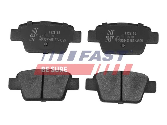 FT29115 Fast Колодки гальмівні задні, дискові