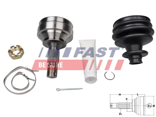 ШРУС зовнішній передній TOJ0058 Magneti Marelli