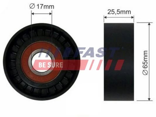 Натяжний ролик Kraft 1225755 ціна, від 10.96 USD