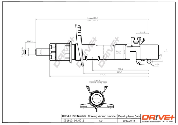 Стійка передня на Volkswagen Polo V 6R1, 6C1