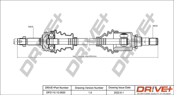  Піввісь права Citroen C1 1