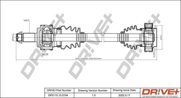Піввісь задня TDS0018 Magneti Marelli