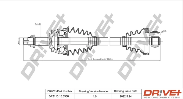46308521 Fiat/Alfa/Lancia Привід лівий