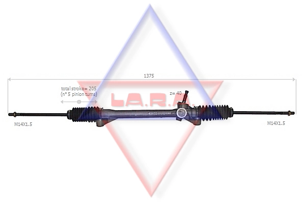 Рульова рейка SGA150L Lenco