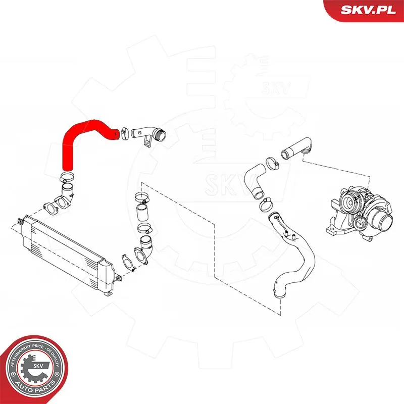 Купити 54SKV026 SKV Патрубок повітряний, вхід повітряного фільтра