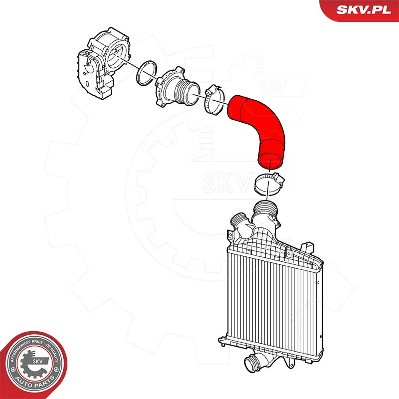 Купити 43SKV490 SKV Шланг/патрубок интеркуллера