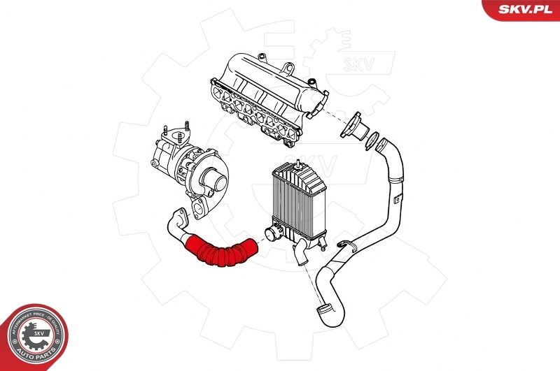 Шланг/патрубок интеркуллера A0029970852 Mercedes