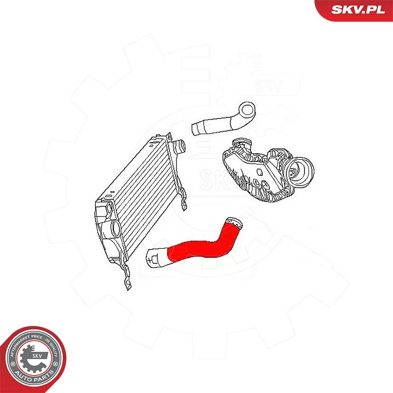 Купити K55116862AB Fiat/Alfa/Lancia Шланг/патрубок интеркуллера