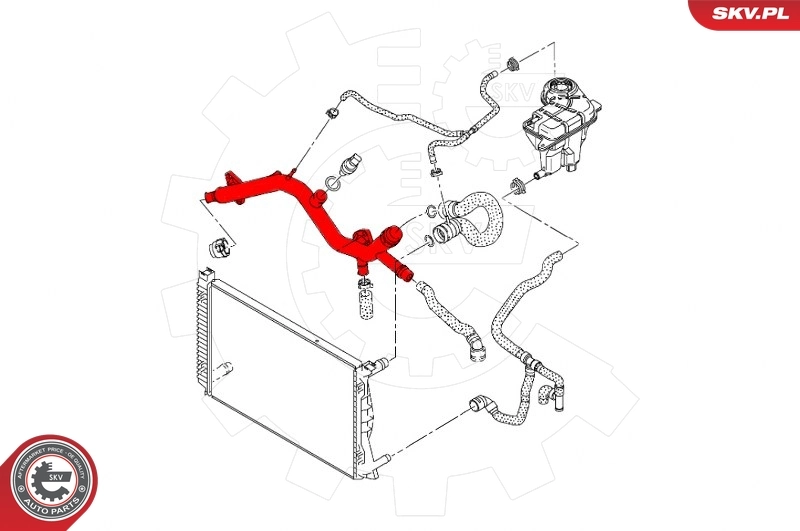 Купити Патрубок термостата Audi A6 C6 4F2