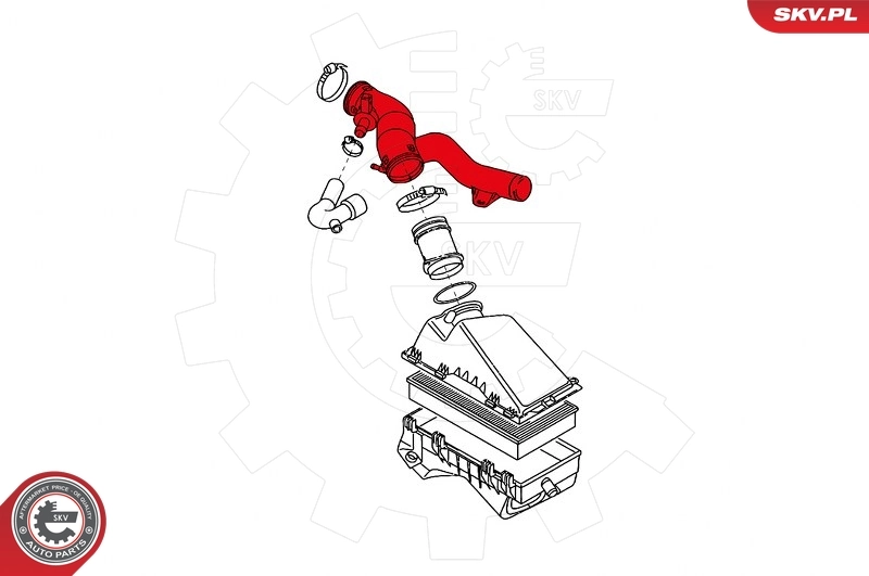  Патрубок витратоміра повітря Volkswagen Golf 4