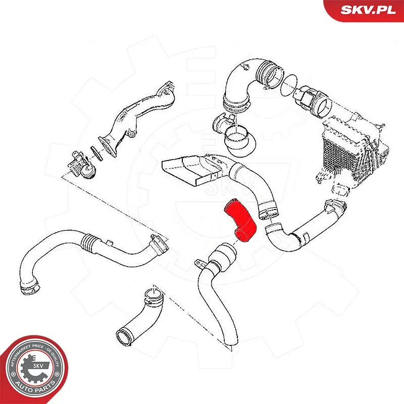 Купити 54SKV034 SKV Шланг/патрубок интеркуллера