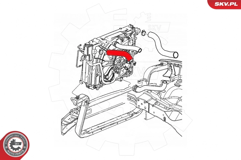 Шланг/патрубок интеркуллера Fiat/Alfa/Lancia K52079980AB