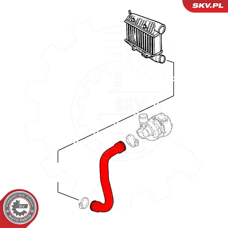 Купити 54SKV071 SKV Шланг/патрубок интеркуллера