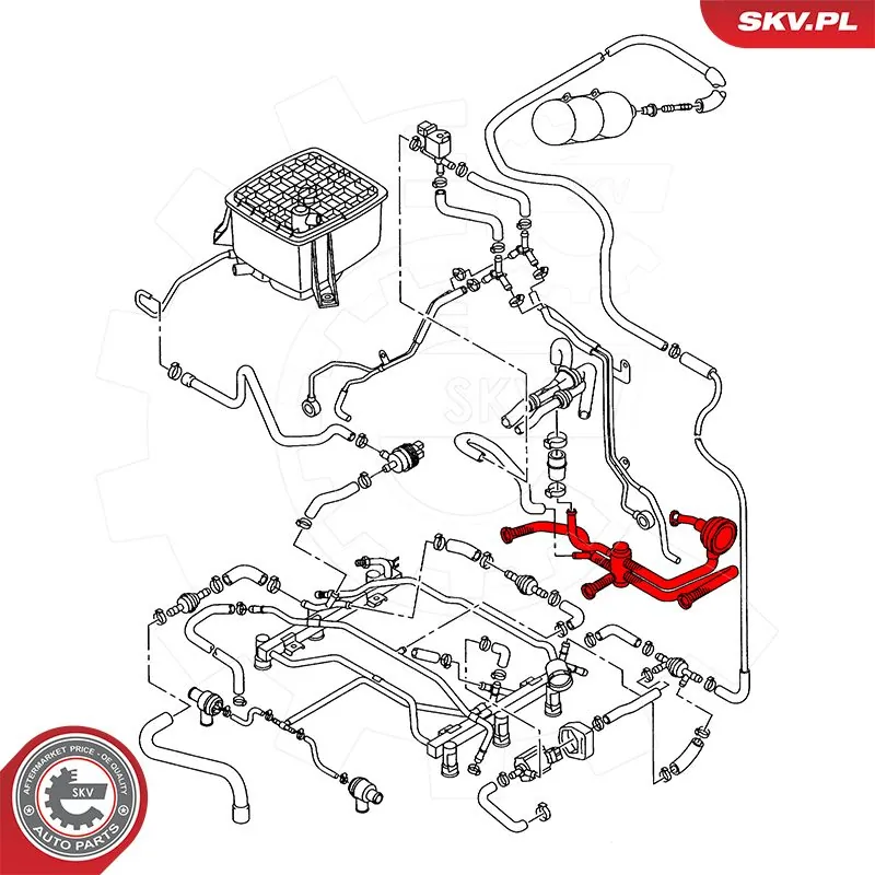 Купити 54SKV042 SKV Шланг для видалення повітря