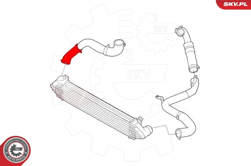 Шланг/патрубок интеркуллера Ford 1730656 ціна, від 12.99 USD