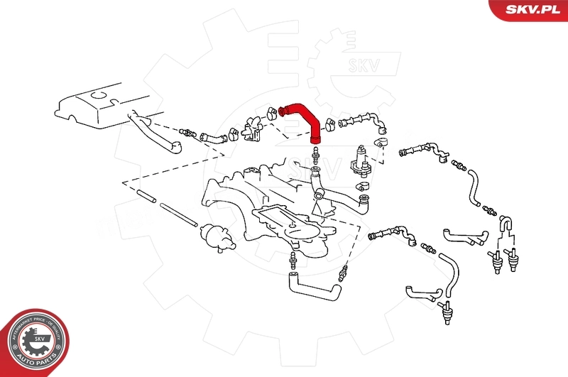 Трубка картера повітряна Mercedes C 190 седан (W201) (1982 - 1993) ціна, від 5.00 USD
