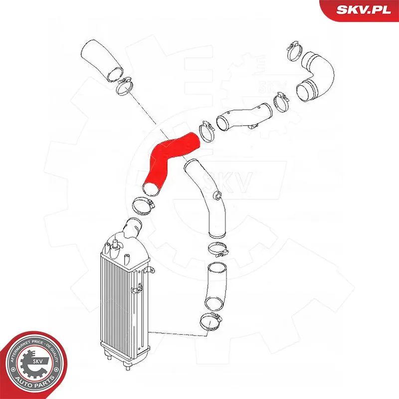 Купити 54SKV090 SKV Шланг/патрубок интеркуллера