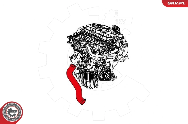 Купити 24SKV870 SKV Шланг/патрубок интеркуллера