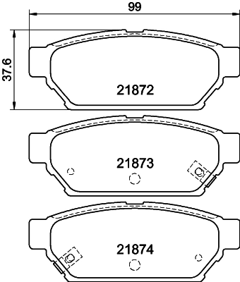 Купити QE0404E Q-top Задні колодки
