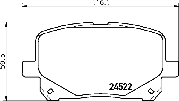 Передні тормозні колодки QF0099S Q-top