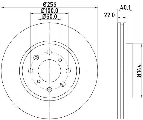 Гальмівні диски передні QD0411 Quaro