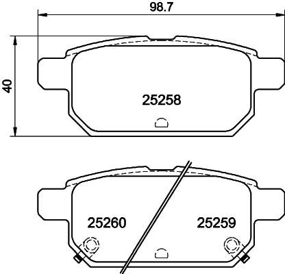 Задні дискові колодки Bosch 986494748