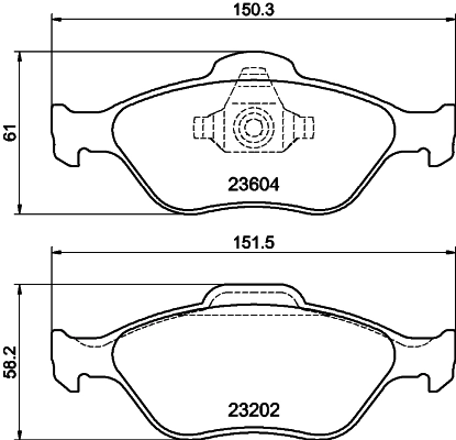 Купити 1E103323Z Mazda Колодки гальмівні передні, дискові