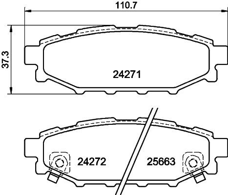 Купити HB557F545 Hawk Performance Задні колодки