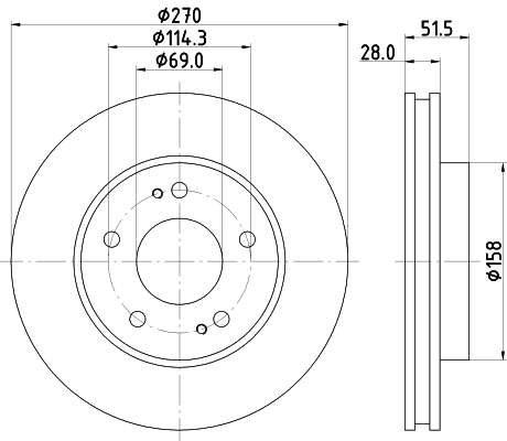 Диск переднього гальма Mitsubishi MN102275 ціна, від 40.09 USD