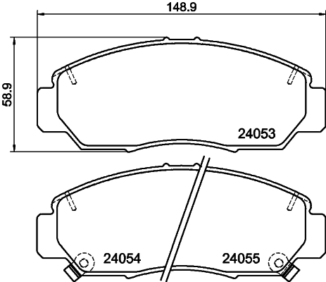 Передні тормозні колодки QF0946S Q-top