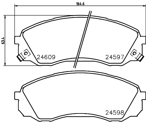 Гальмівні колодки Onnuri 581014HA50 ціна, від 31.85 USD