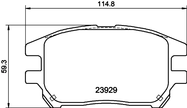Тормозні колодки Toko cars T2115105