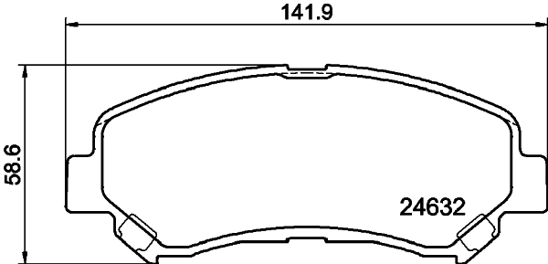 Купити D1060JD00A VAG Колодки гальмівні передні, дискові