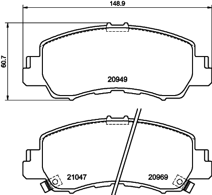 Передні тормозні колодки PN3816 Nibk