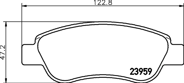 044650H010 Toyota Передні гальмівні колодки