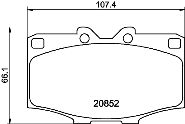 Передні тормозні колодки 0446560040 Toyota