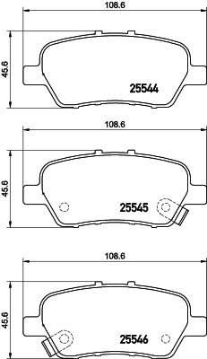 Колодки гальмівні задні, дискові на Honda STREAM  RN